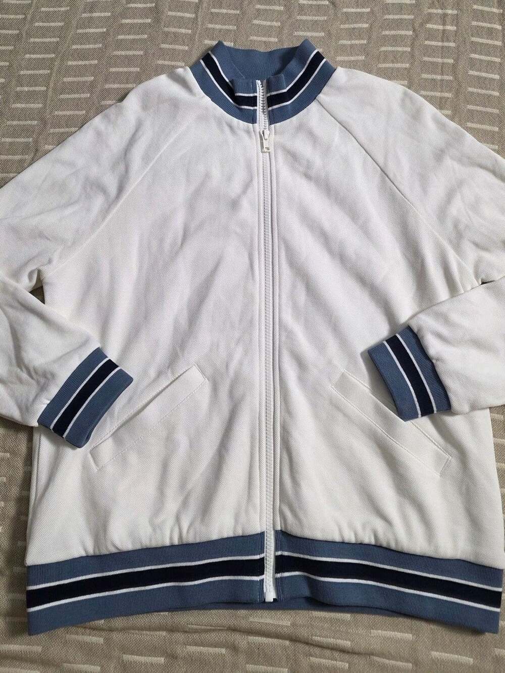 The Upside Bounce Quinn Jacket Size 6 White Tennis Bomber